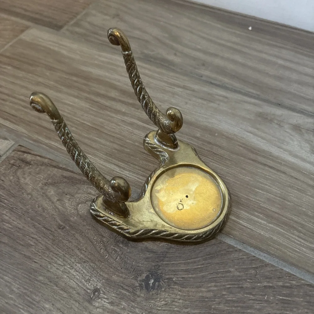 Vintage Mottahedeh Museum Repro Solid Brass Cup and Saucer Display Stand Holder